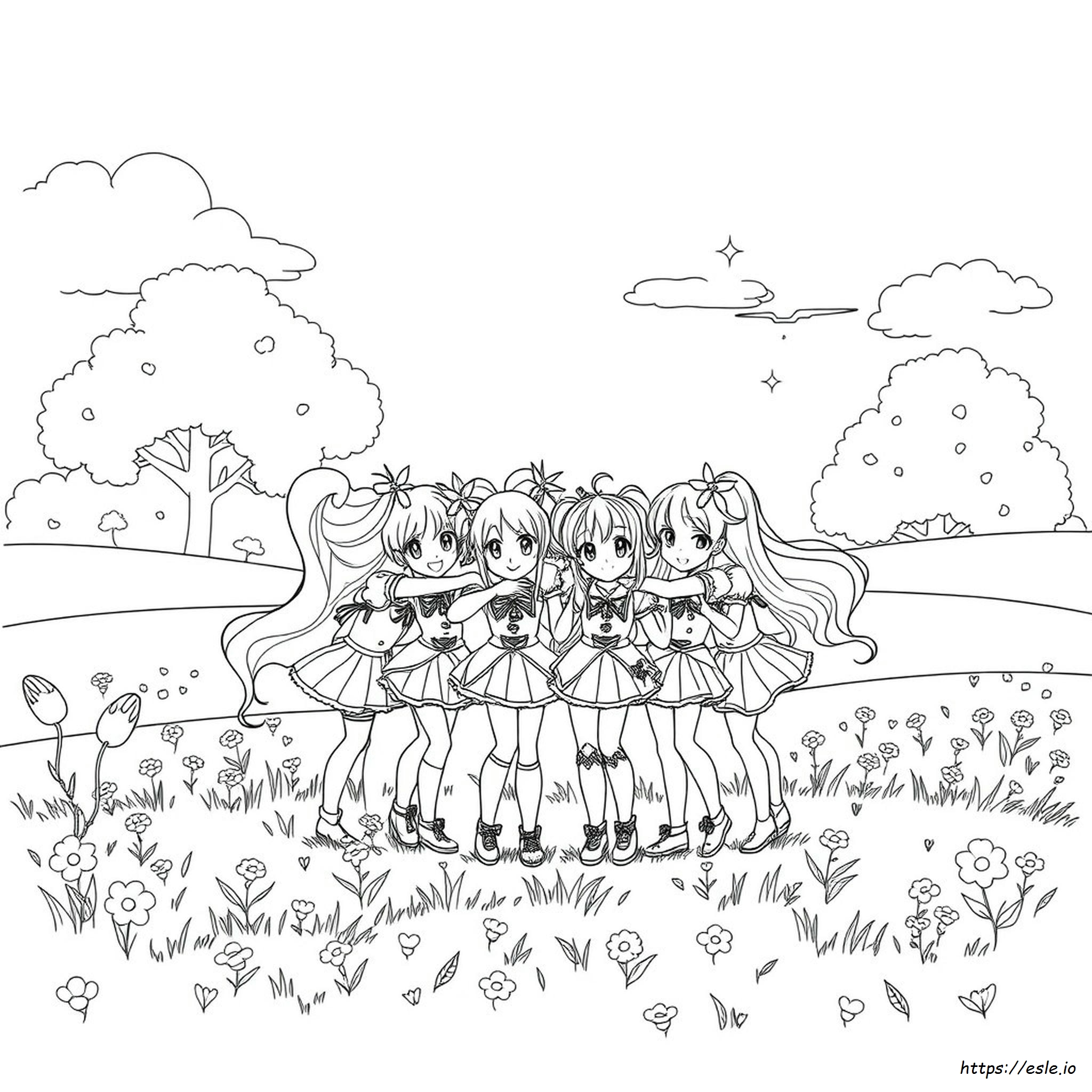 Hugtto Precure Coloring Pages