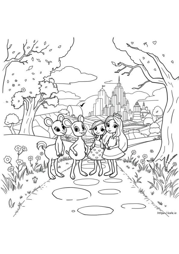Dee And Friends In Oz Coloring Pages