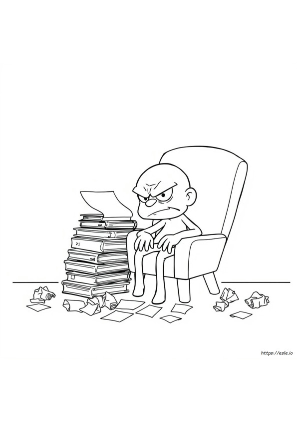Ugly Colouring Pages
