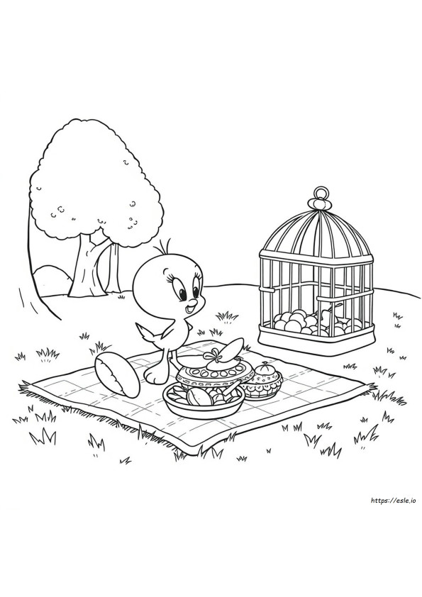Tweety Colouring Pages