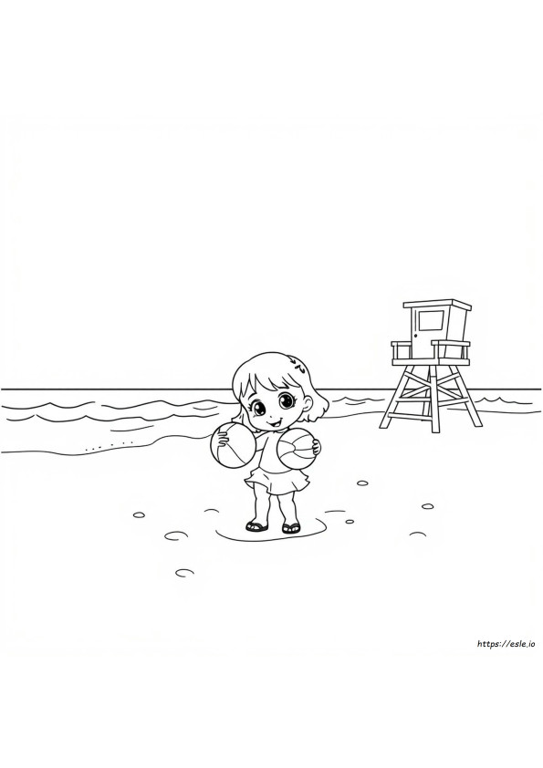Coco Wyo Beach Coloring Page