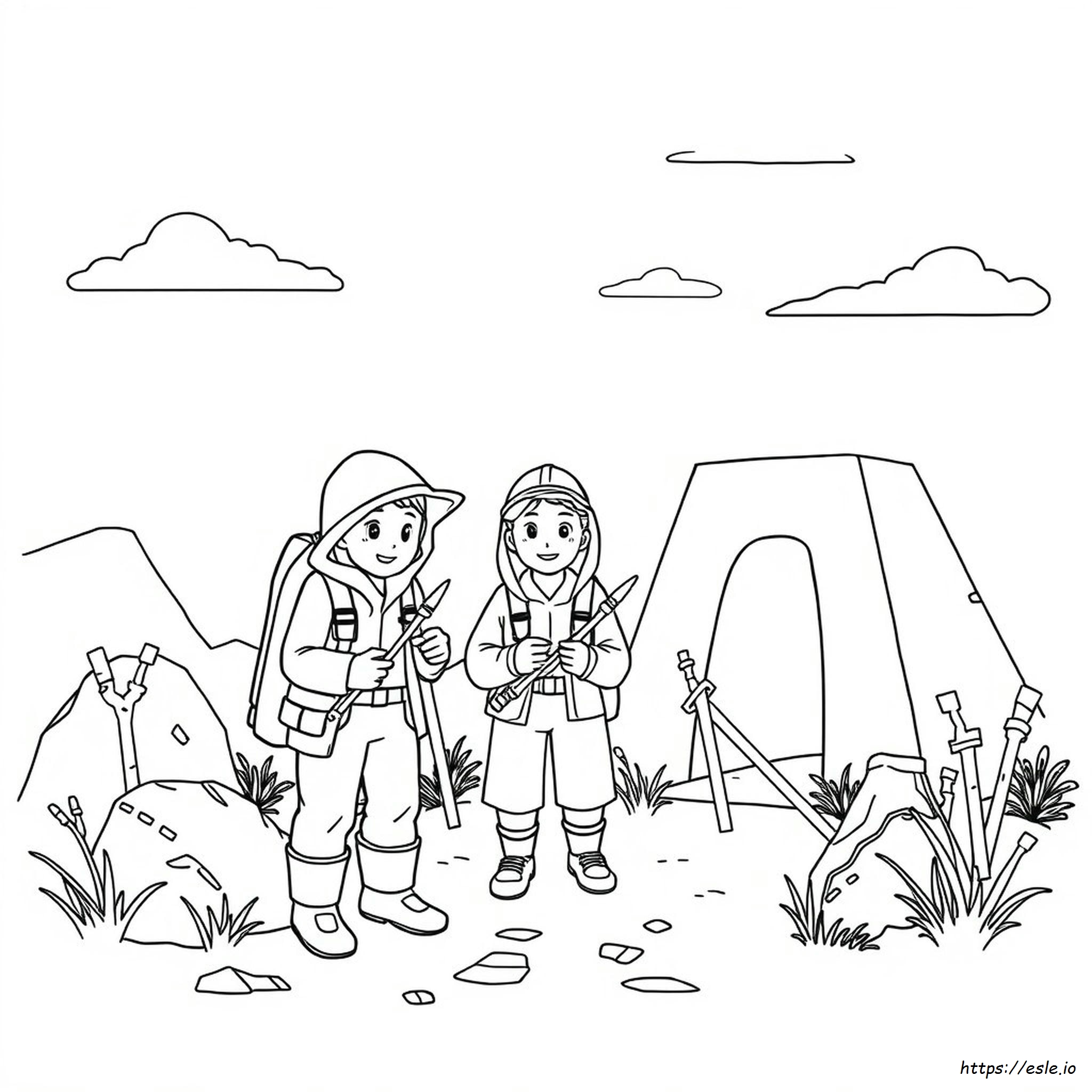 Archaeology Coloring Pages