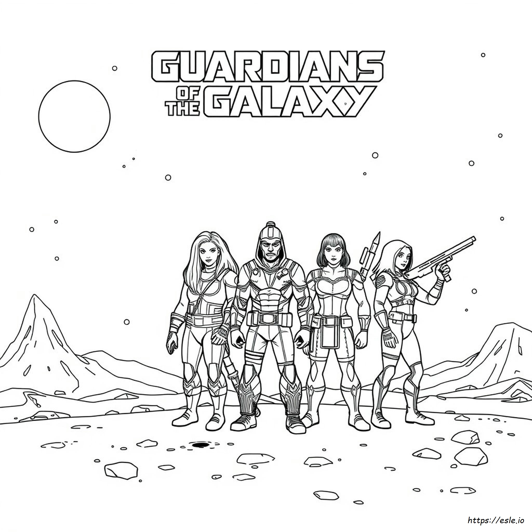 Guardians Of The Galaxy Coloring Pages