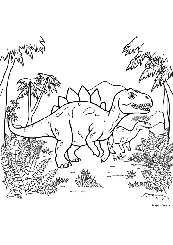 Carnotaurus Coloriage À Imprimer
