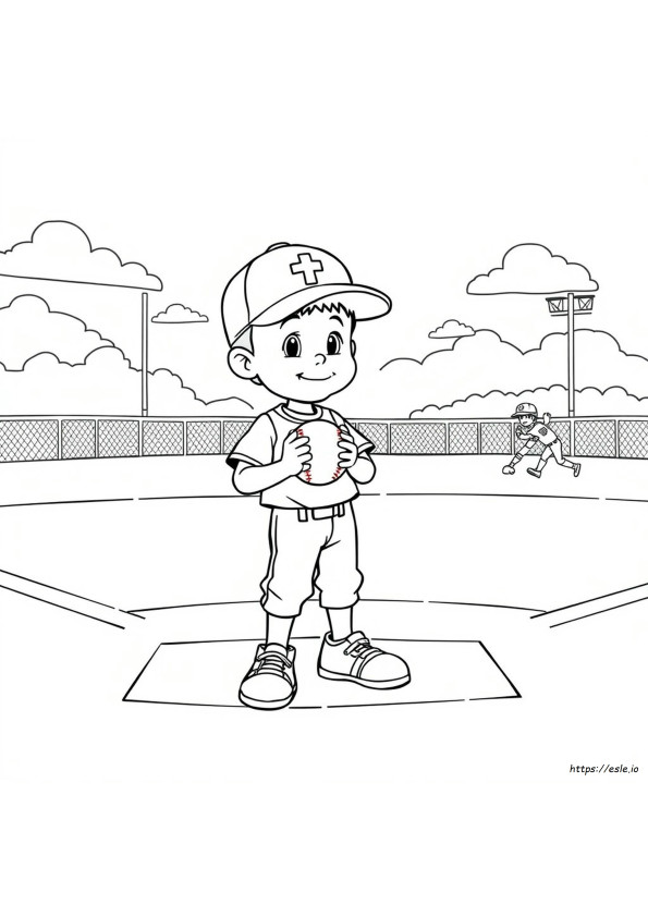 Pagina Da Colorare Di T-Ball