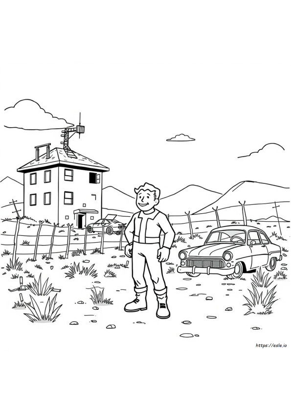 Fallout Colouring Pages