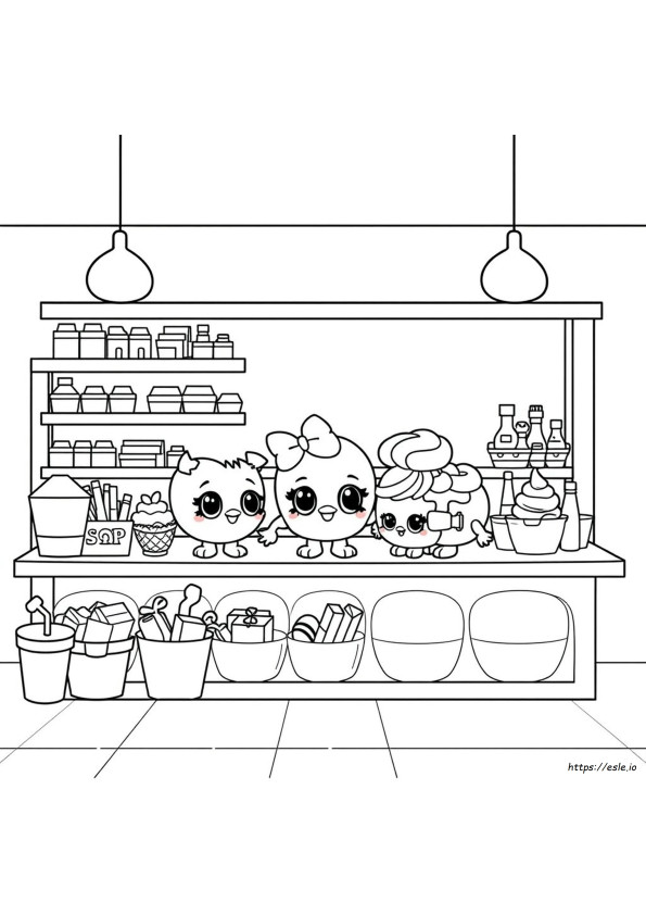 Tam Boyut Ücretsiz Yazdırılabilir Shopkins Boyama Sayfaları