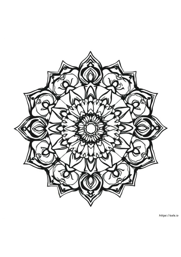 Intricate Mandala Coloring Pages Free