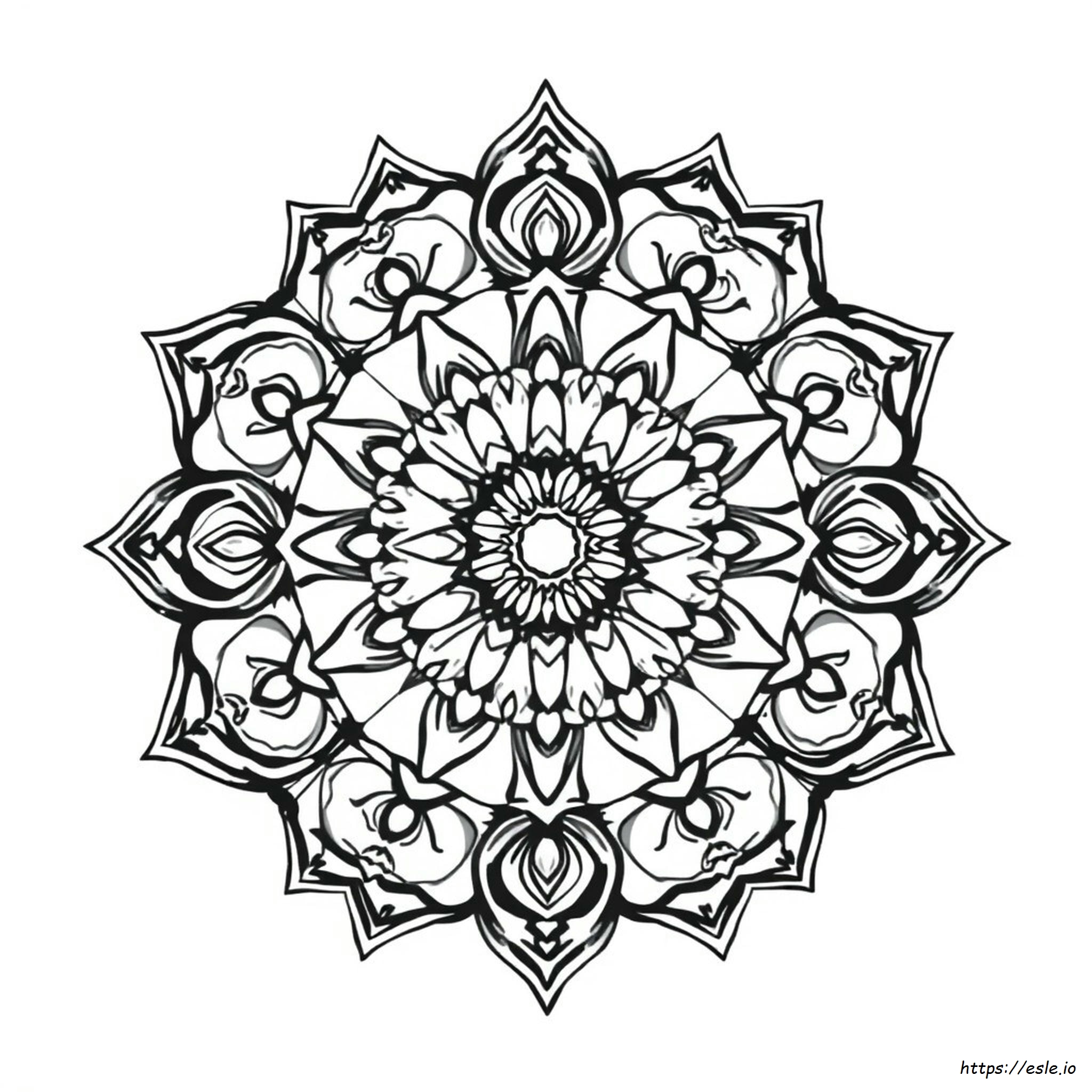Mandala Rumit Gambar Mewarnai