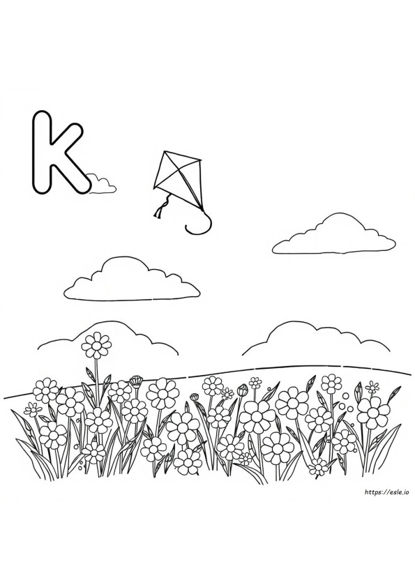 Buchstabe K Ausmalbilder