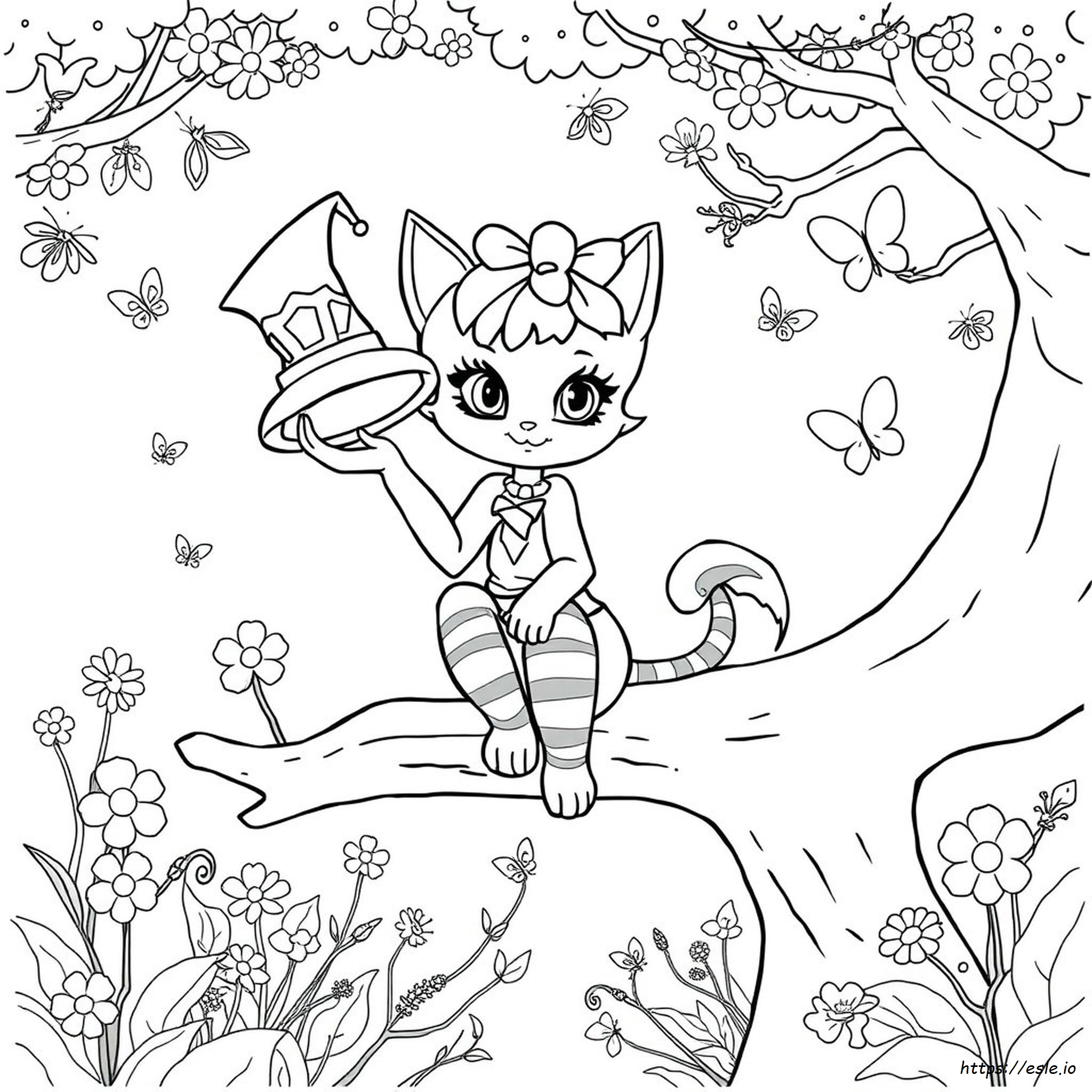 Ever After High Kitty Cheshire Coloring Pages