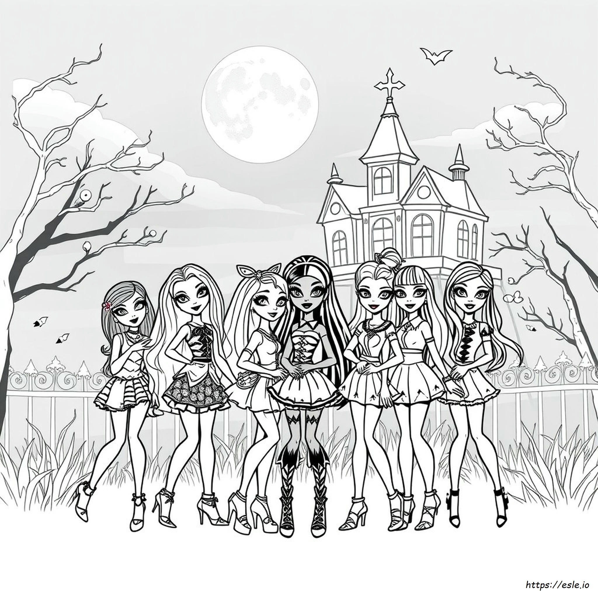 Monster High Coloring Pages - Free Printable Sheets