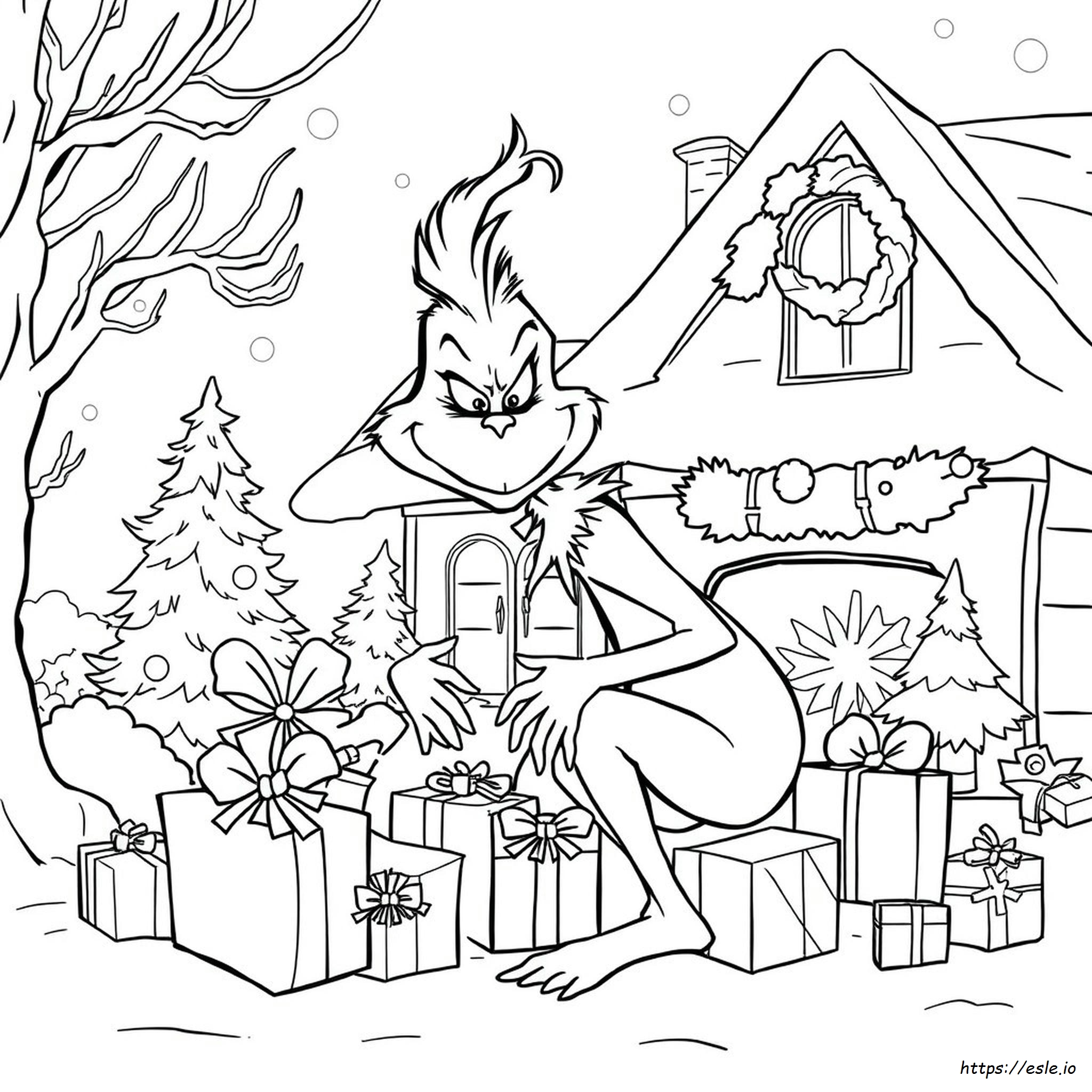 Coloriage Le Grinch Noël
