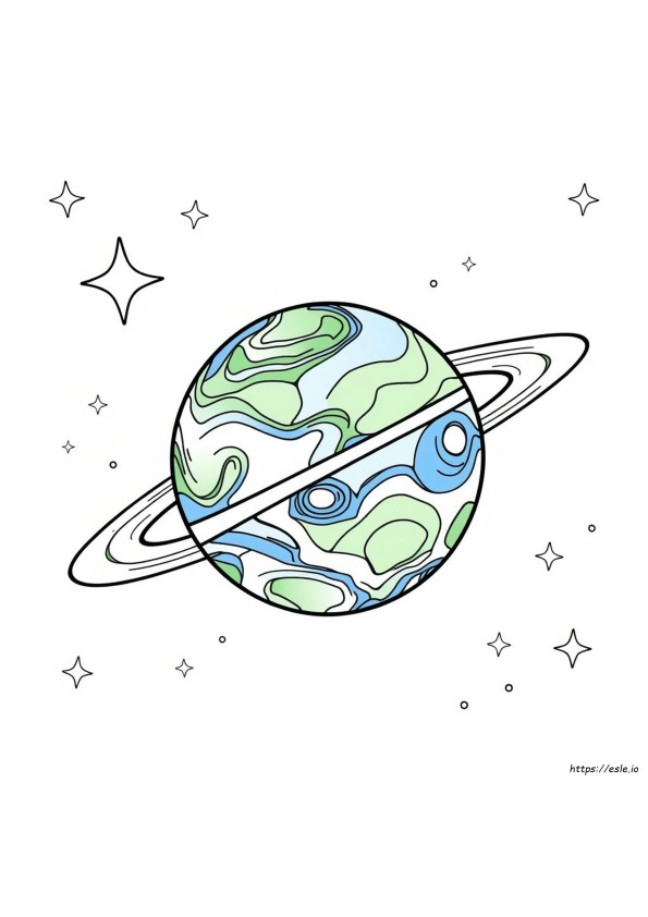Coloriage Planète