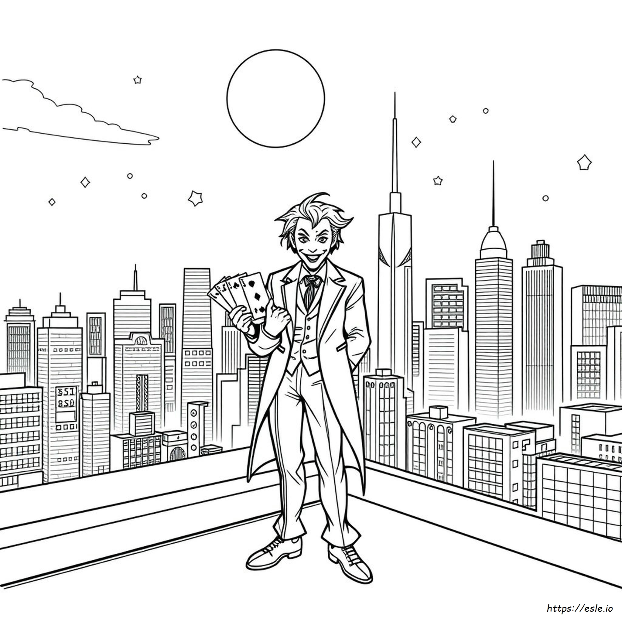 Joker Gambar Mewarnai Dapat Dicetak