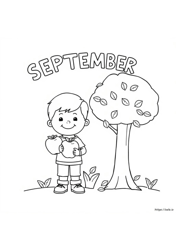Dibujos Para Colorear De Septiembre Para Jardín De Infantes