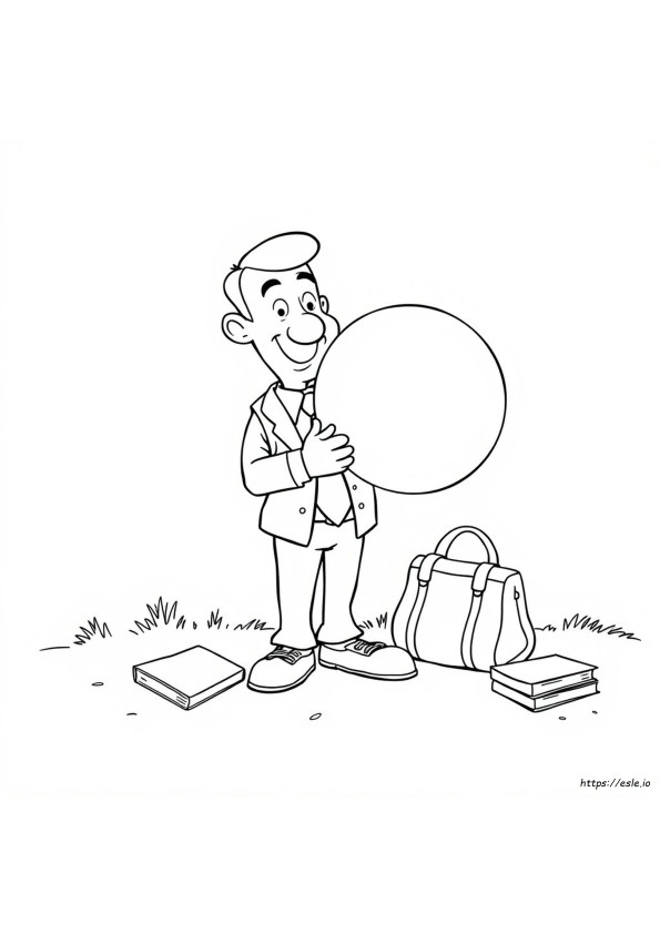 Mr Bean Teddy Colouring Pages