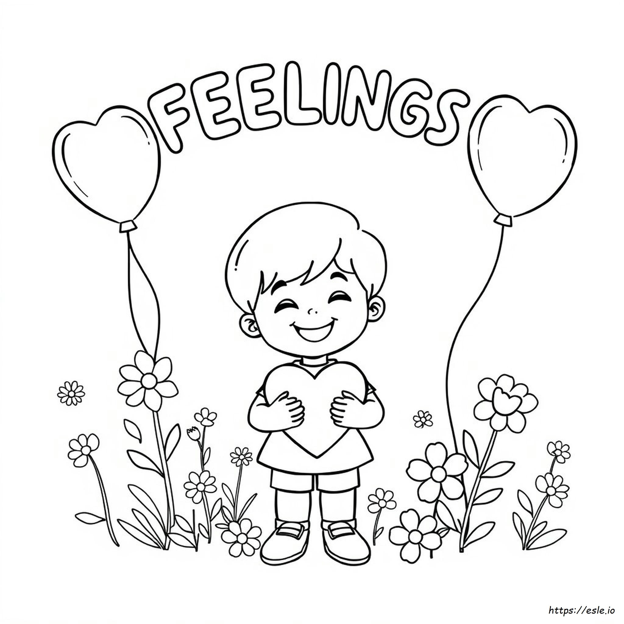 Feelings Coloring Pages Printable Free