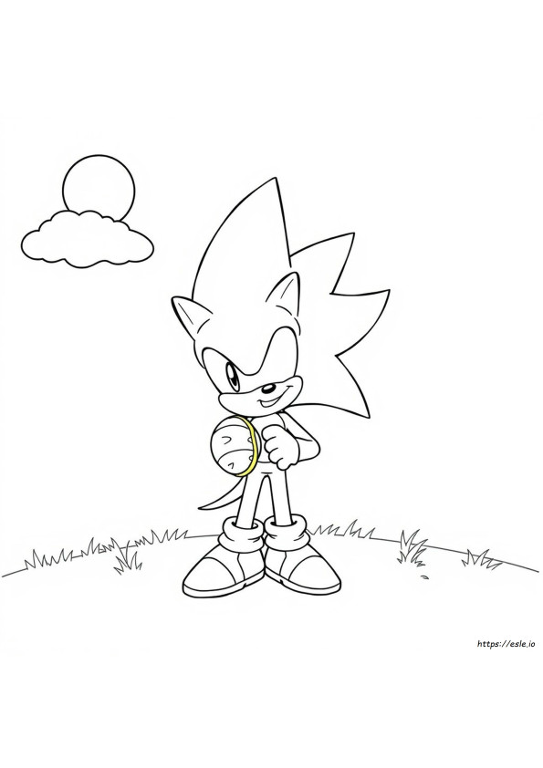 Rainbow Sonic Coloring Pages