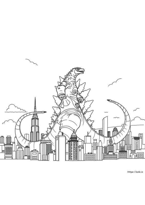 Godzilla The New Empire Coloring Pages