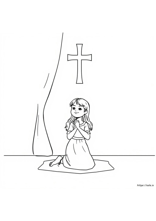 Lydia Believes In Jesus Coloring Page