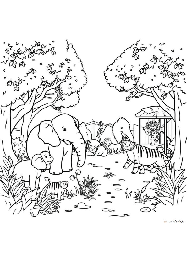 Disegni Da Colorare Da Stampare: Portami Allo Zoo