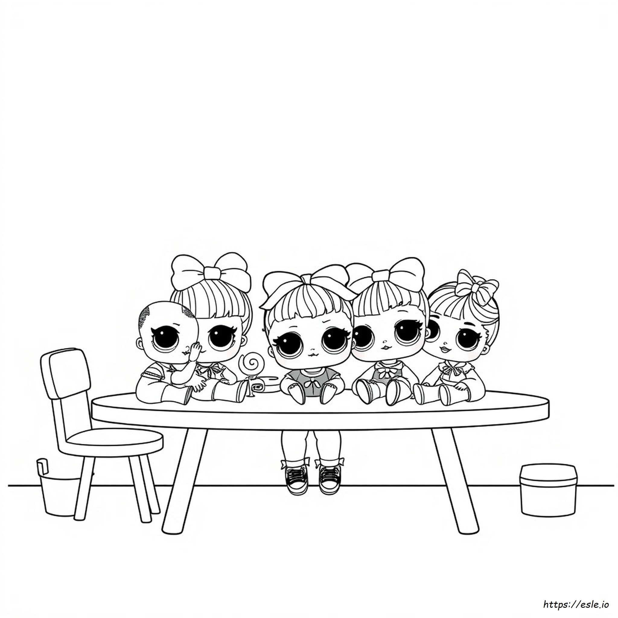 Gambar Mewarnai Boneka Lol Gratis