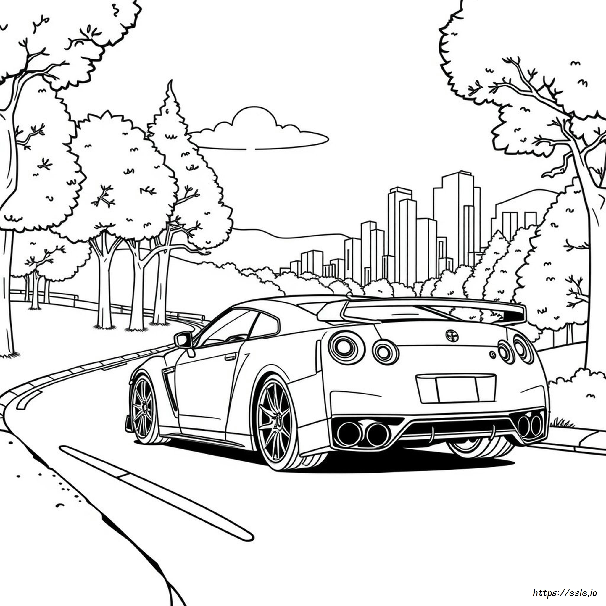 Gtr R35 Ausmalbilder