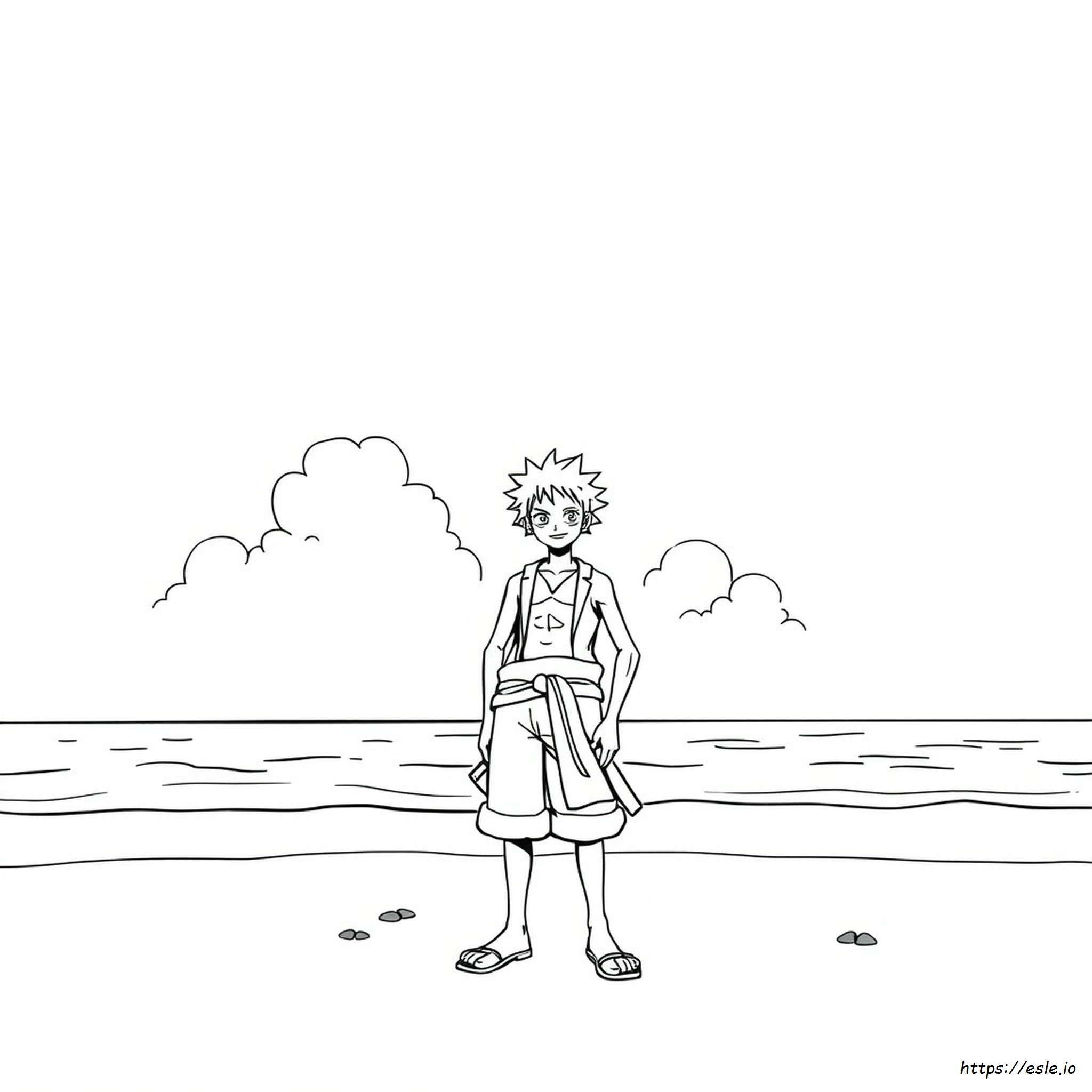 Łatwa Kolorowanka Zoro