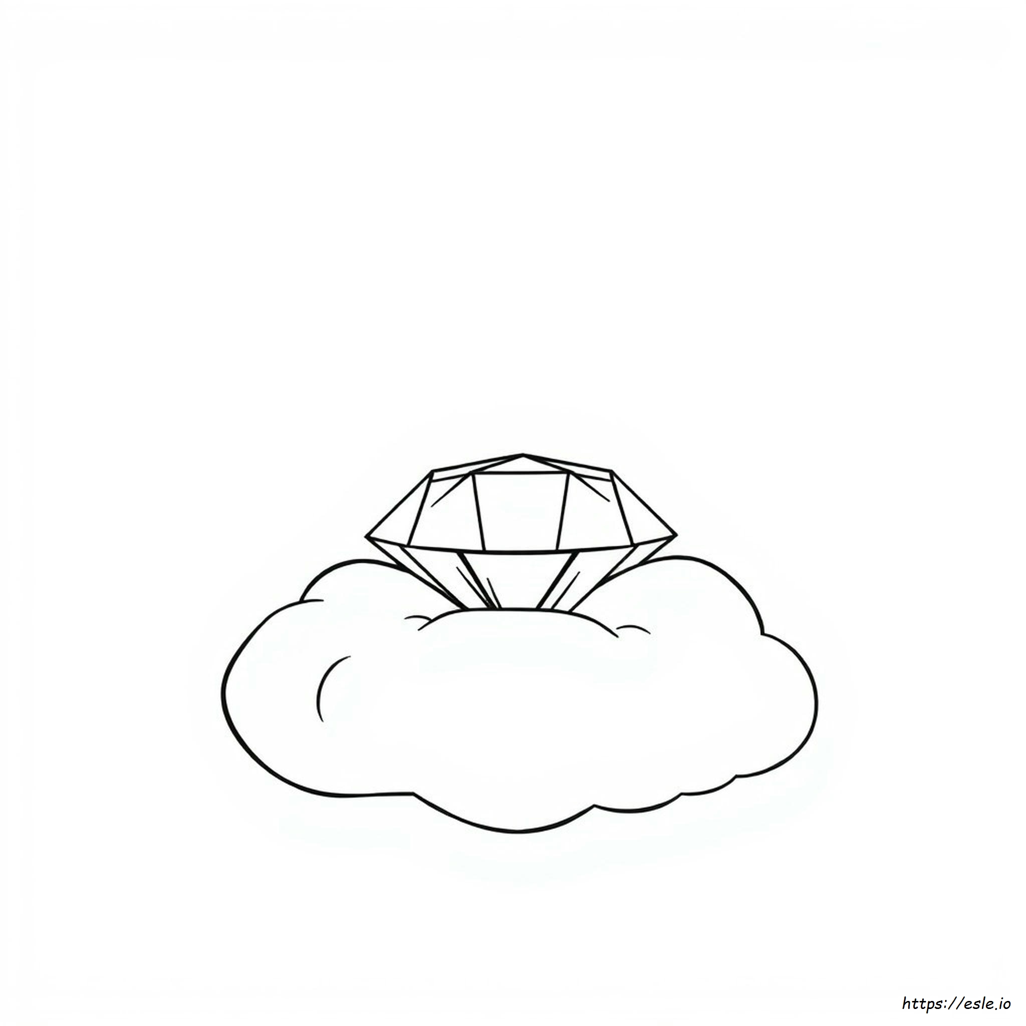 Easy Diamond Coloring Page