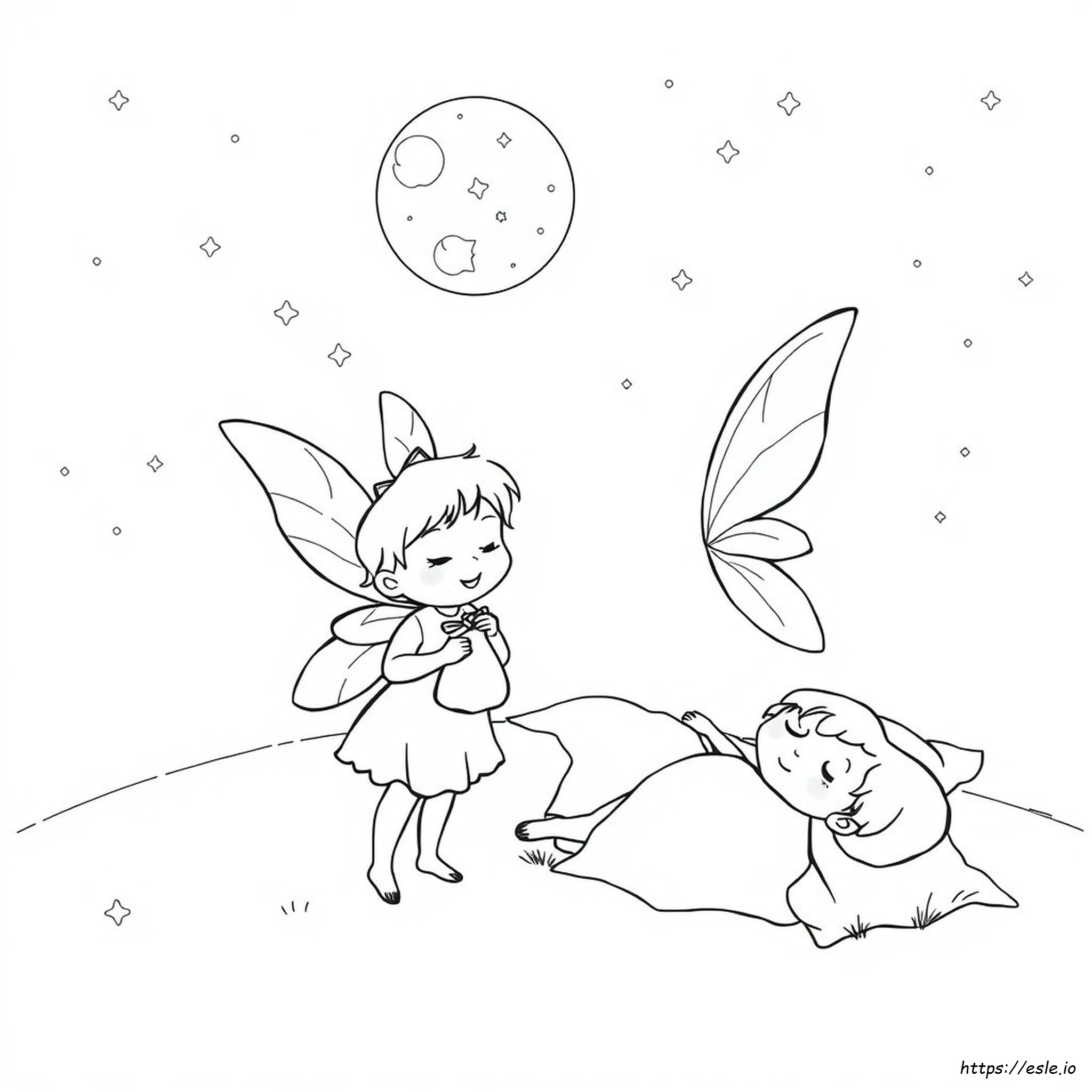 Toothfairy Coloring Page