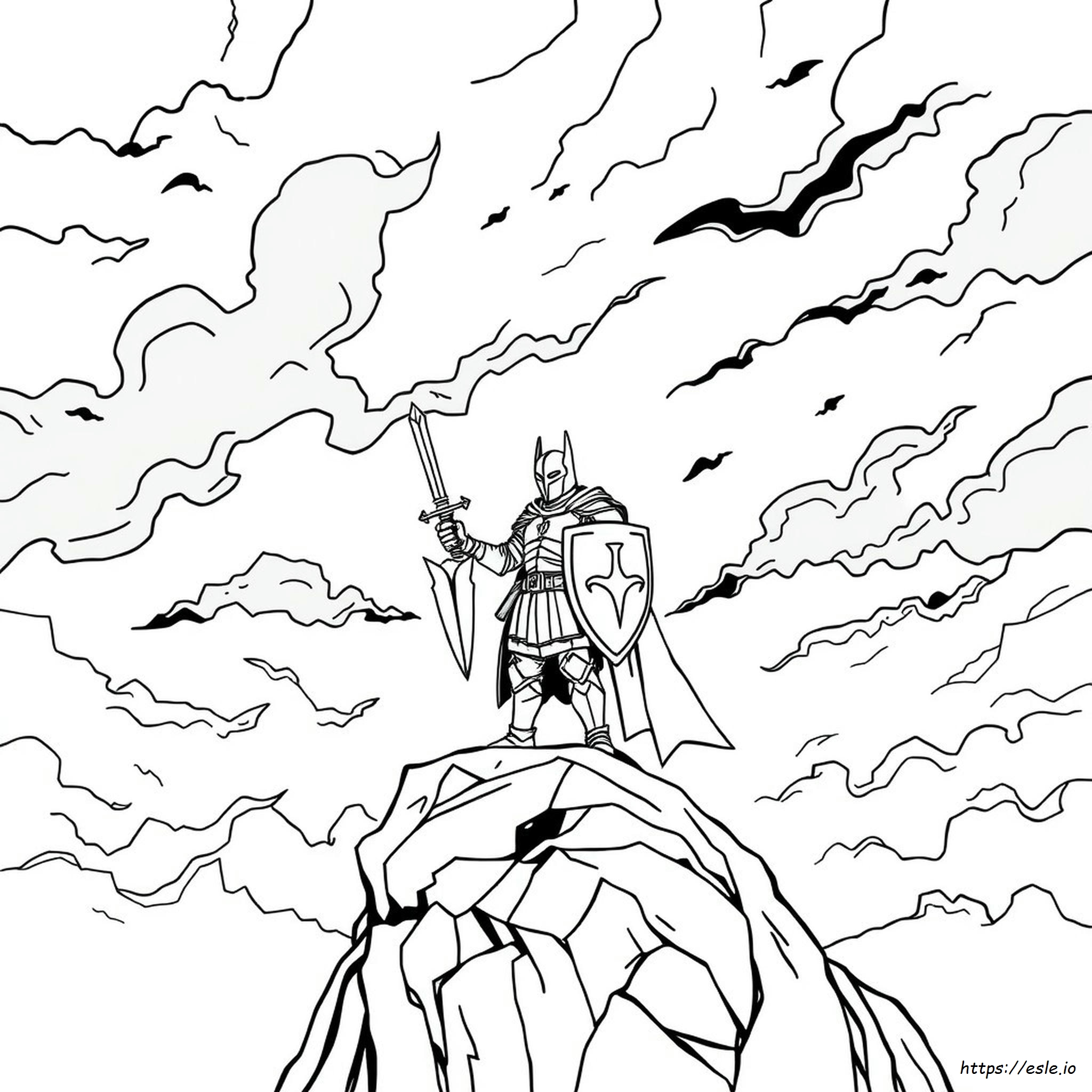Dark Knight Rises Coloring Page