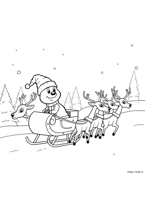 Hermey Rudolph Coloring Pages