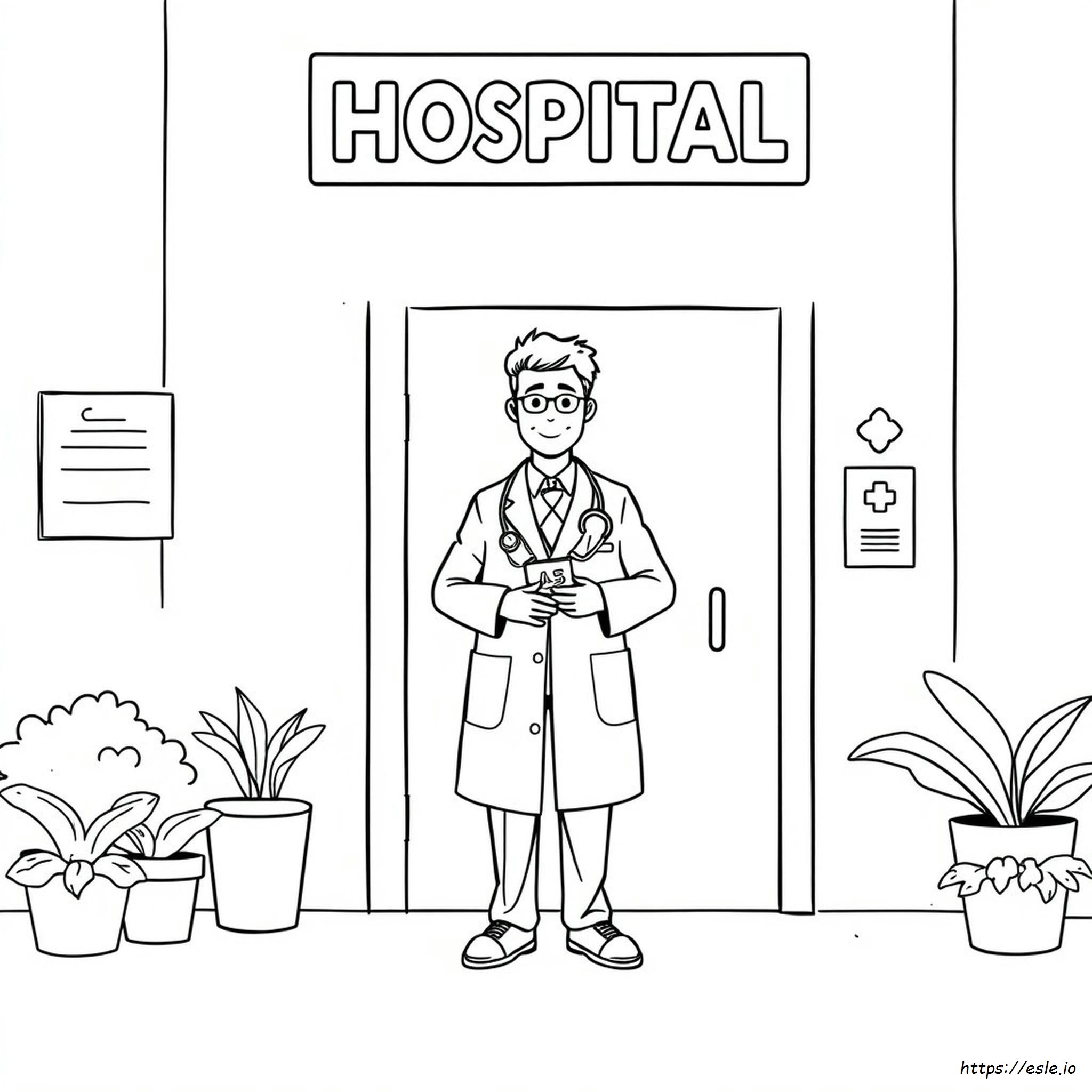 Doctor Coloring Page - Free Printable for Kids