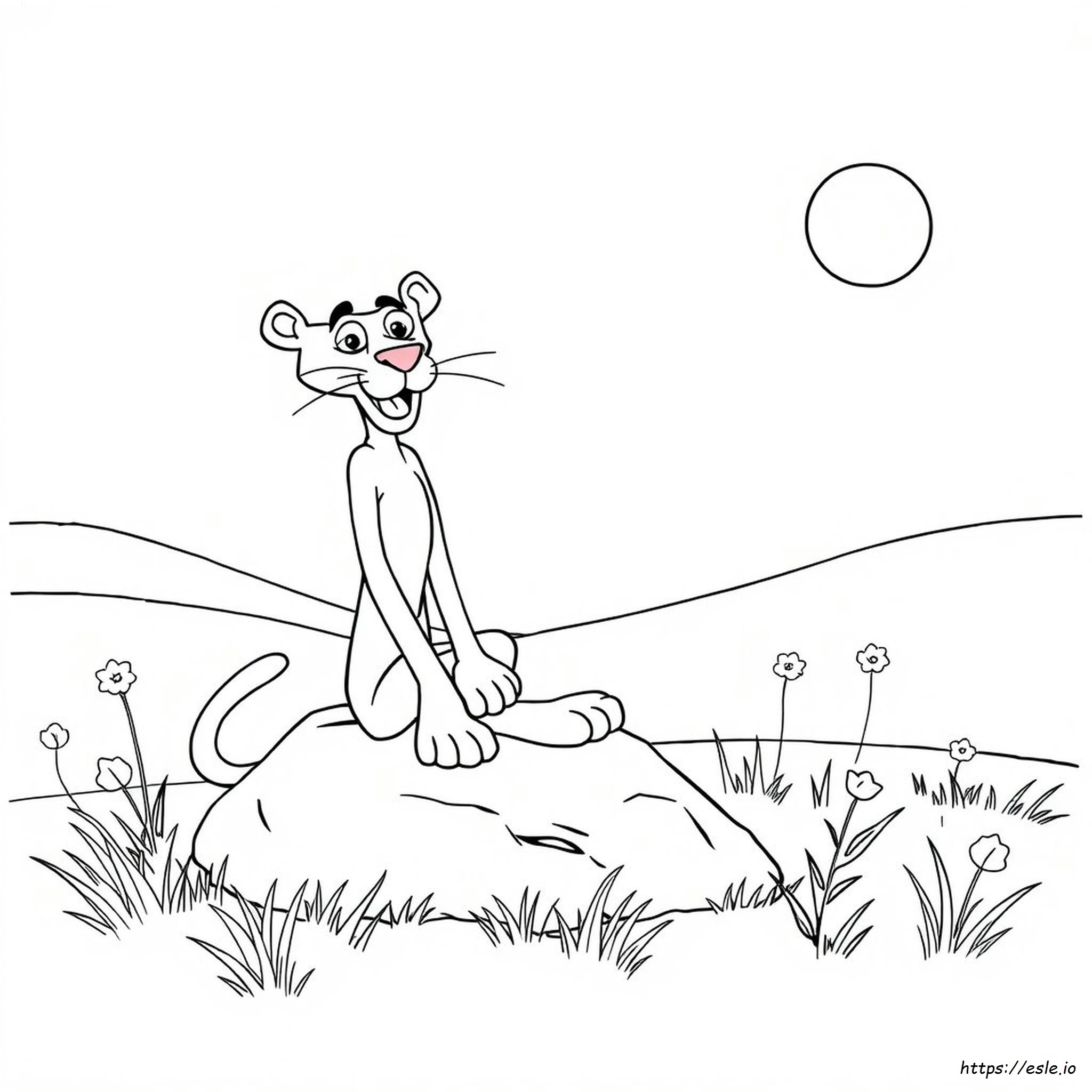 Printable Pink Panther Coloring Page