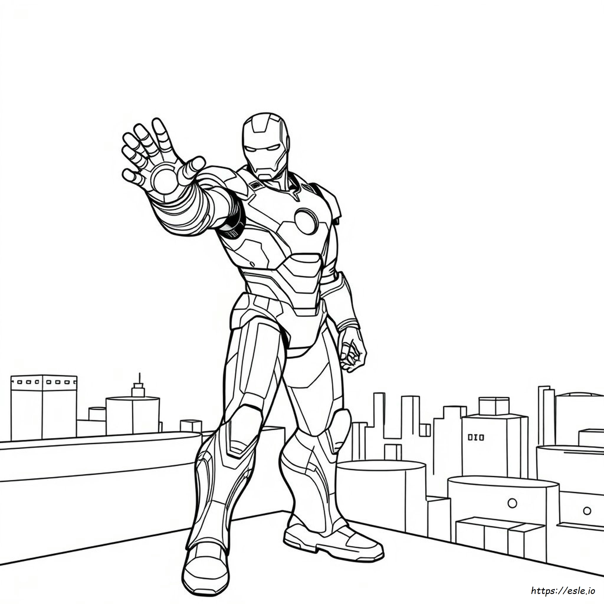 Avengers Iron Man Coloring Page - Printable