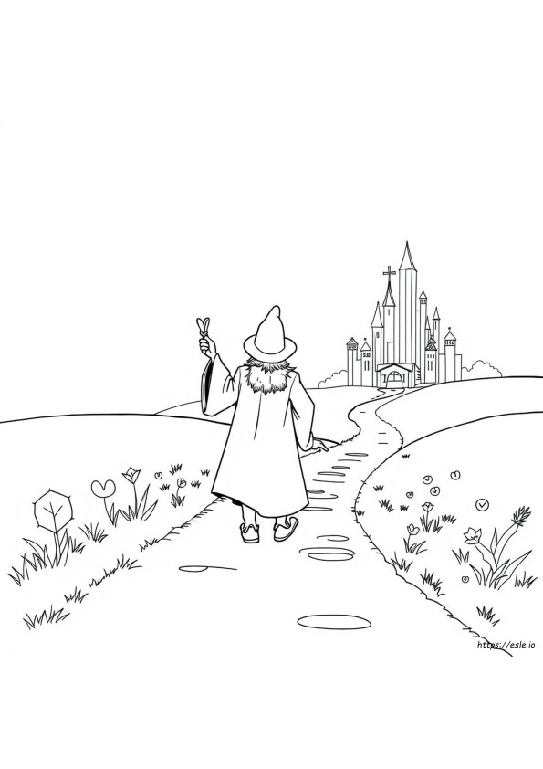Tovenaar Van Oz Kleurplaat