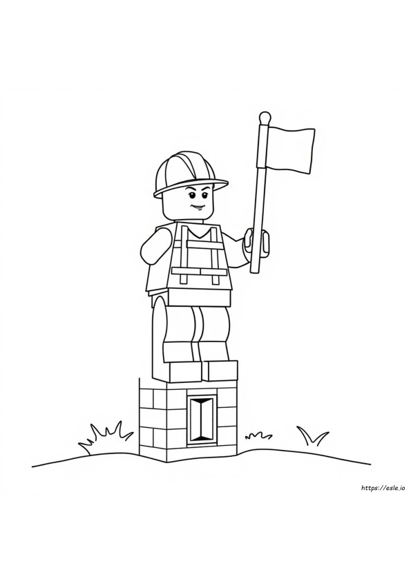 Omuleț Lego De Colorat
