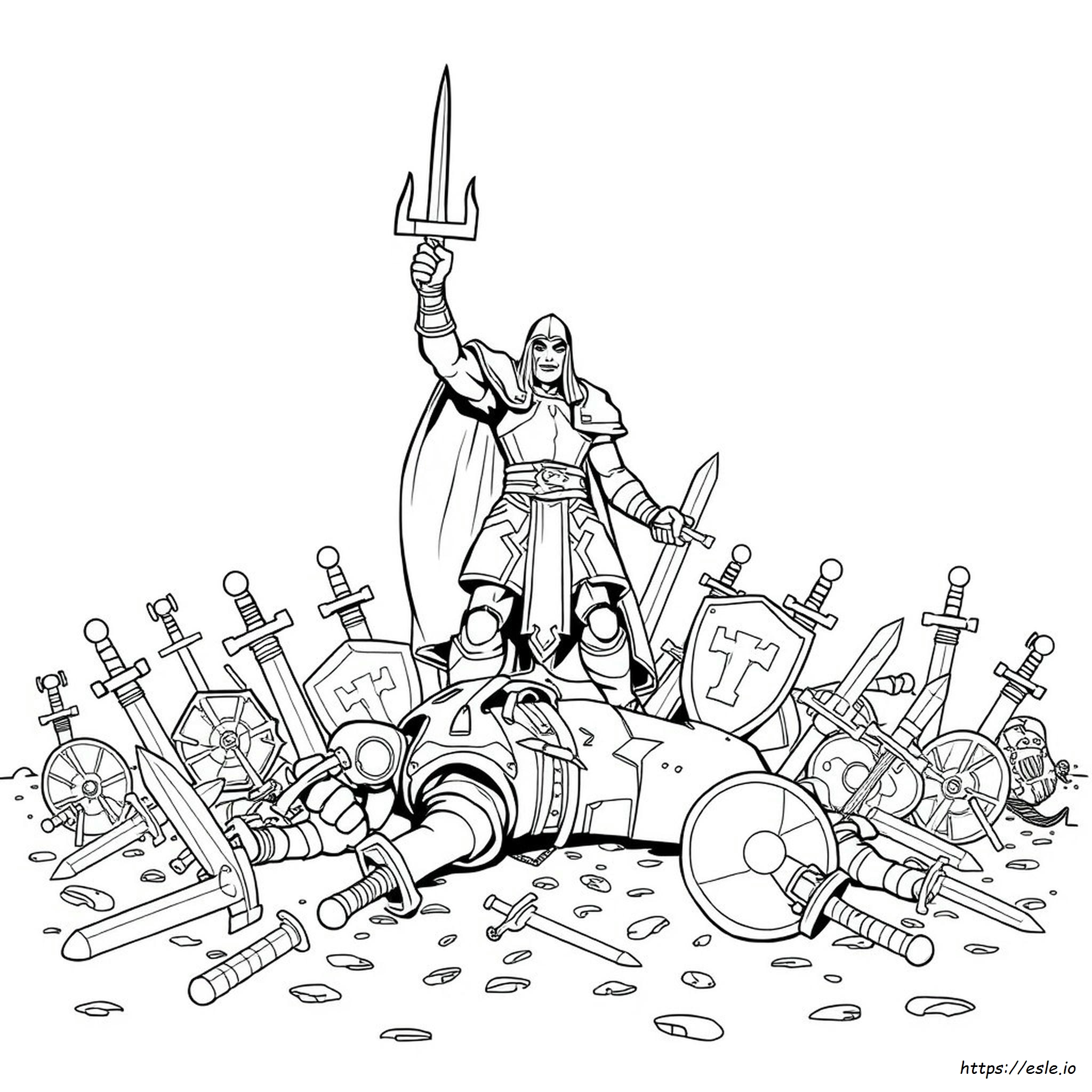 Slay Colouring Pages