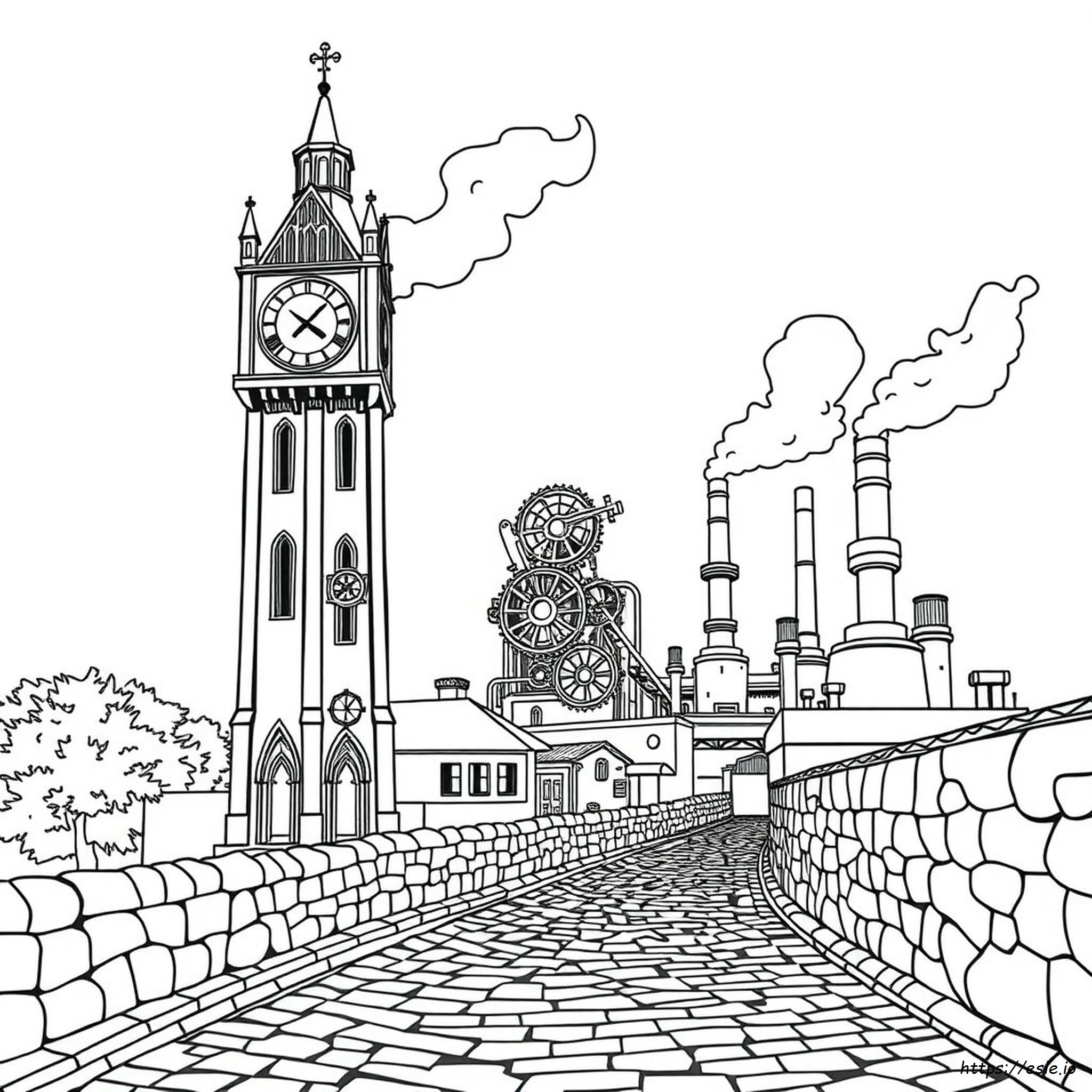 Steampunk Gothic Coloring Pages For Adults - Free