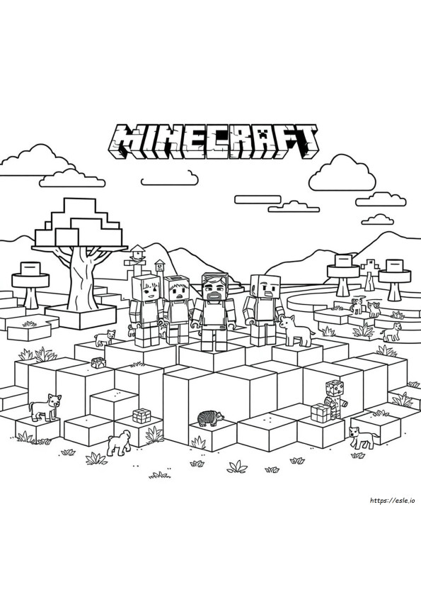 Minecraft Colouring Pages To Print