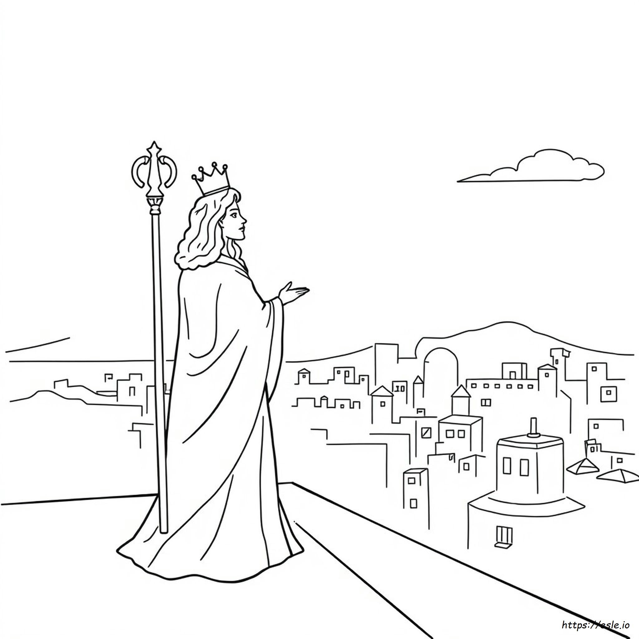 Preschool Queen Esther Coloring Page - Free Printable PDF