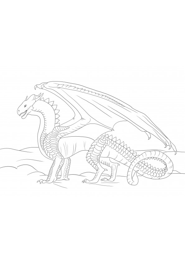 Wings of Fire Sandwing Dragon to print or download for free