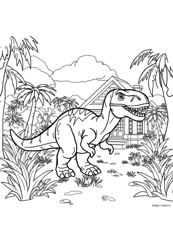 Jurassic Park Lego Para Colorir