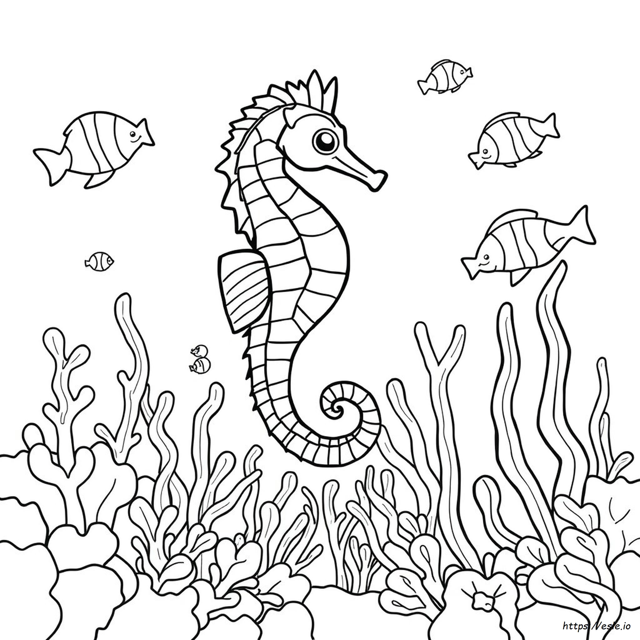 Seahorse Coloring Pages To Print
