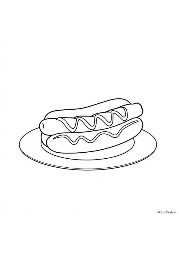 Hot Dog Da Colorare