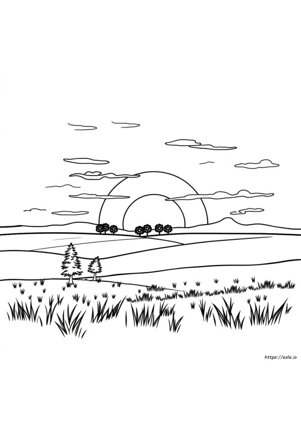 Idées De Coloriage Coucher De Soleil