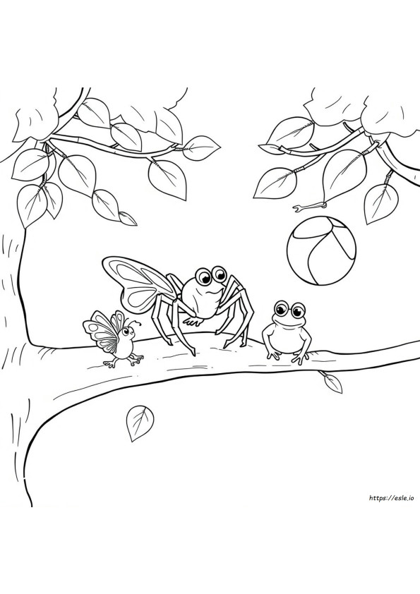 Lucas The Spider And Friends Coloring Pages