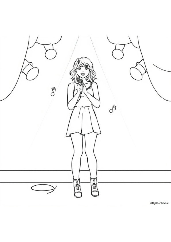 Taylor Swift Coloring Pages Me