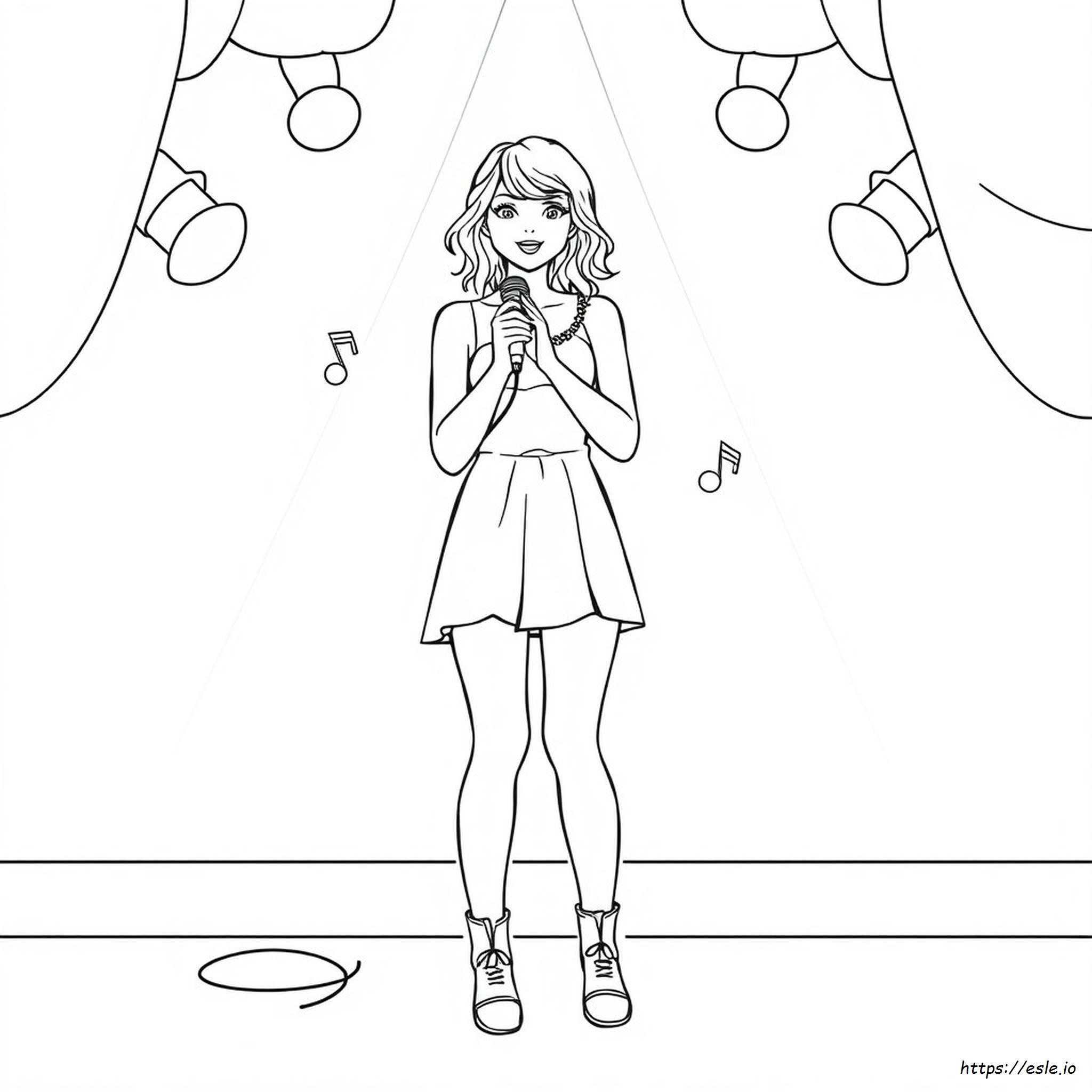 Gambar Mewarnai Taylor Swift Saya - Gratis Untuk Dicetak